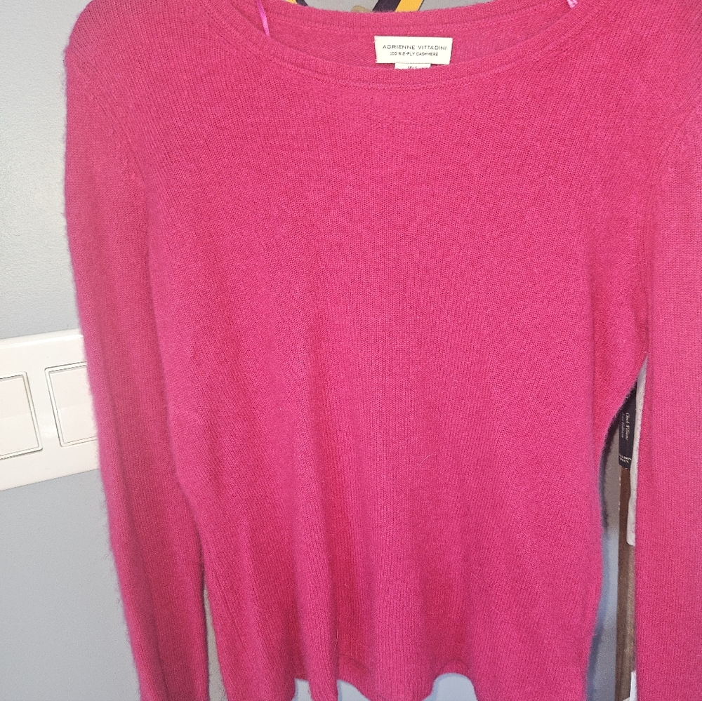 Adrienne Vittadini Pink Sweater